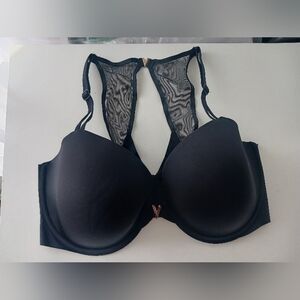 Victorias Secret Elegant Black (Open Front) Women's Bra 36 DDD VS Front Emblem